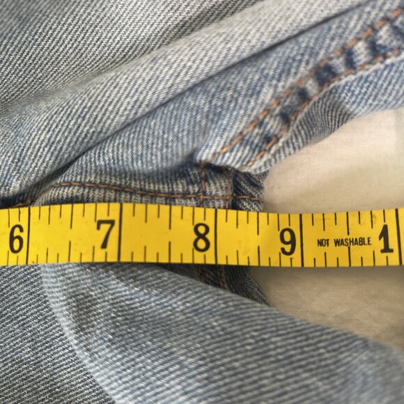 Vintage Mudd Clothing Women's Flare Blue Jeans size 1- Sm Stain, Missing Deco. - Picture 9 of 14